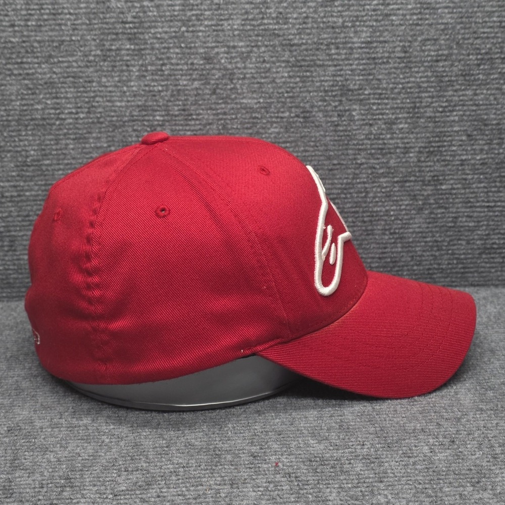 Alpinestars Hat Cap Fitted Mens XL Red Flexfit Logo Moto Motorcycle Sports - Picture 2 of 9